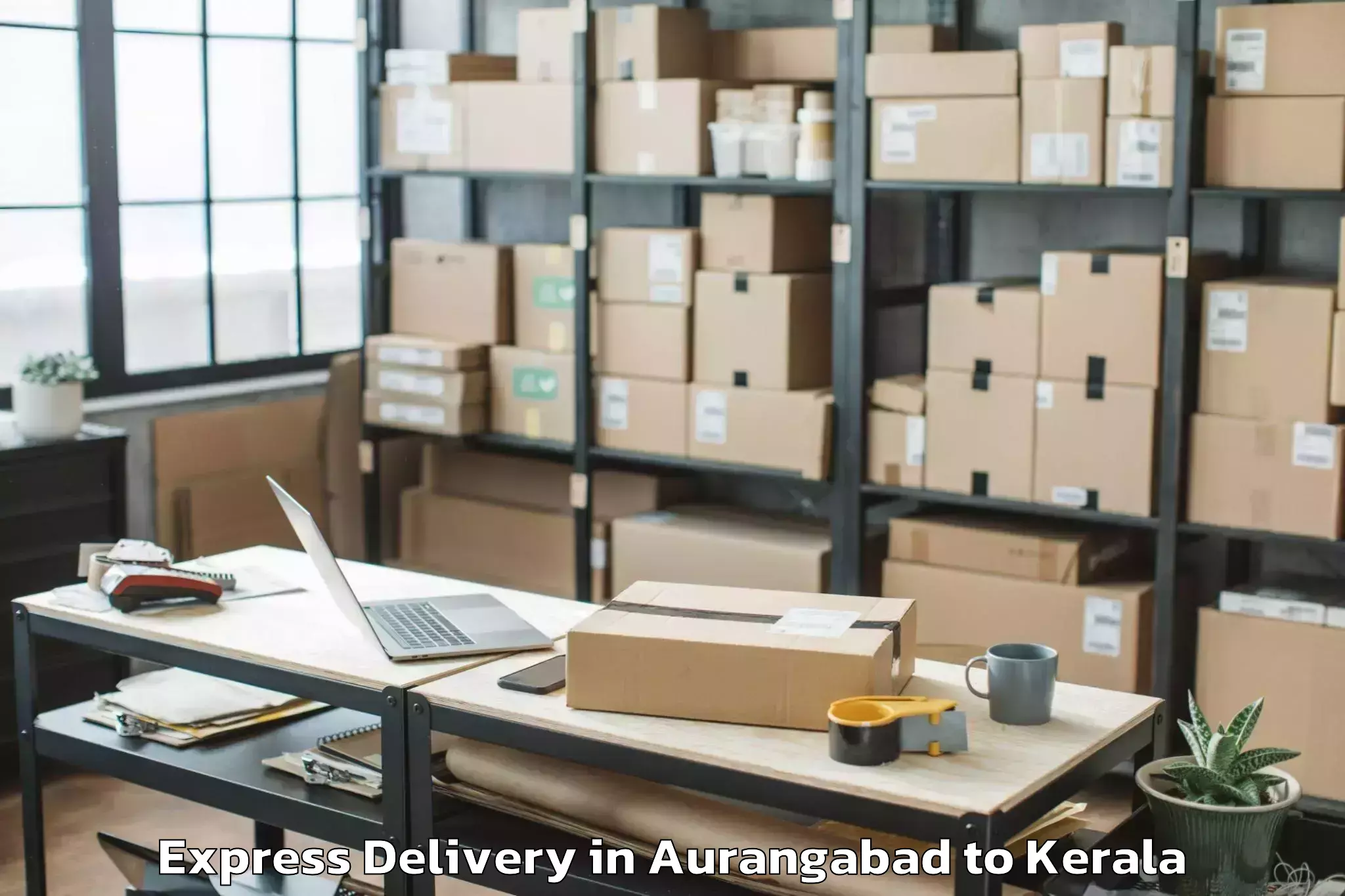 Book Aurangabad to Y Mall Thriprayar Express Delivery Online